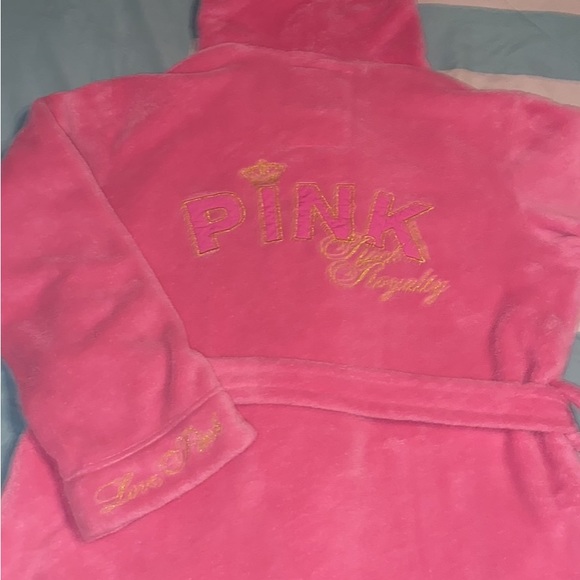 Vintage Pink Victoria’s Secret Robe Y2K Pink Rock Royalty - Picture 3 of 7